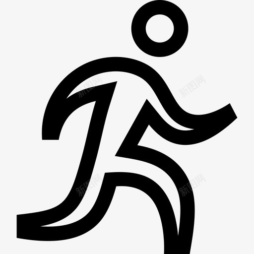 跑步者运动员慢跑图标svg_新图网 https://ixintu.com 健身大纲 慢跑 跑步 跑步者 运动员