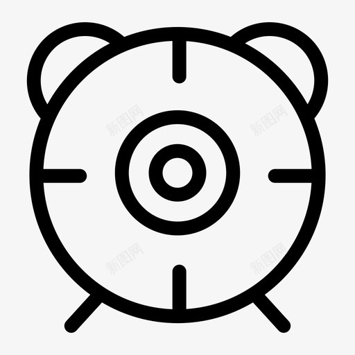 闹钟铃声时间图标svg_新图网 https://ixintu.com 时间 计时器 铃声 闹钟