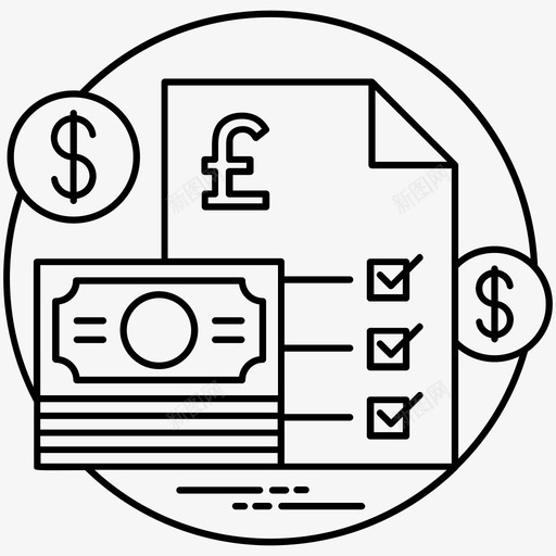 预算财务管理财务规划图标svg_新图网 https://ixintu.com 业务线图标 节省资金 财务管理 财务规划 资金管理 预算