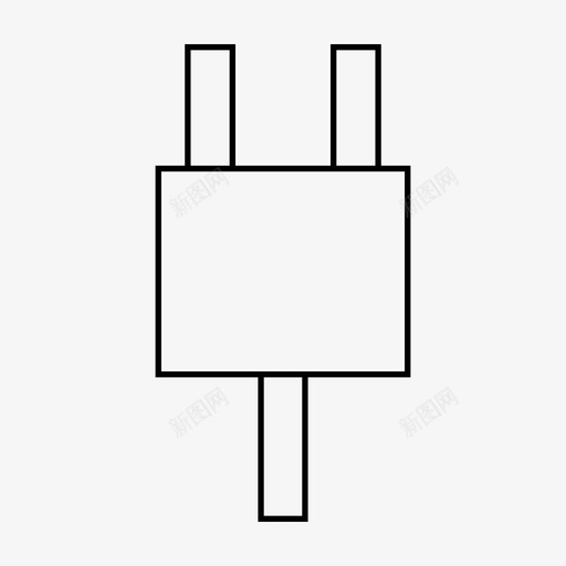 插头点烟器插件图标svg_新图网 https://ixintu.com 墙壁插头 插件 插头 点烟器 电源 网络和用户界面