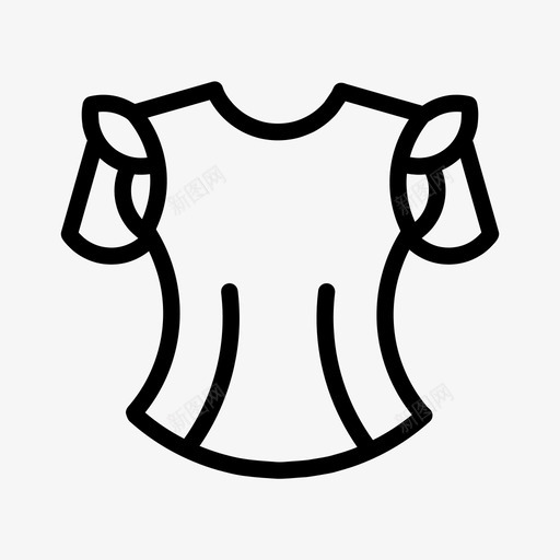 上衣衬衫衣服图标svg_新图网 https://ixintu.com 上衣 衣服 衬衫 袖子类型
