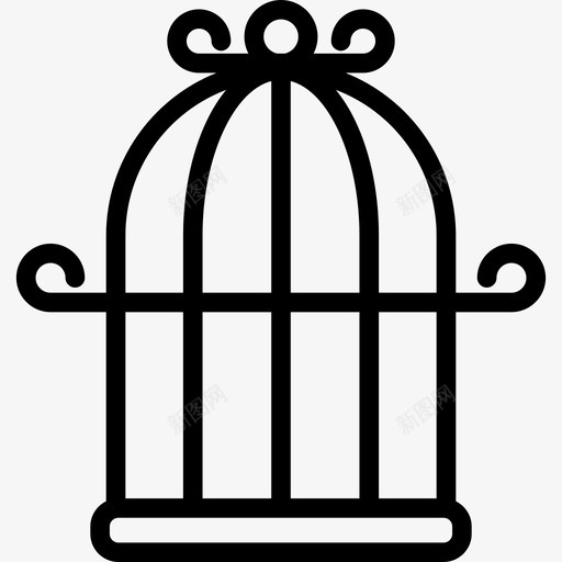 鸟笼宠物店直营店图标svg_新图网 https://ixintu.com 宠物店 直营店 鸟笼