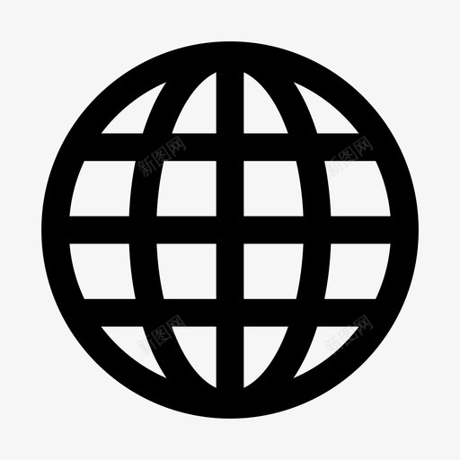 地球仪互联网互联网标志图标svg_新图网 https://ixintu.com 互联网 互联网标志 地球仪