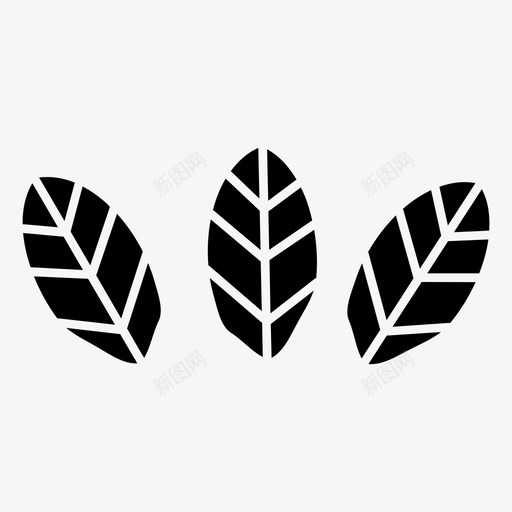 叶子花园绿色图标svg_新图网 https://ixintu.com 叶子 植物 绿色 花园