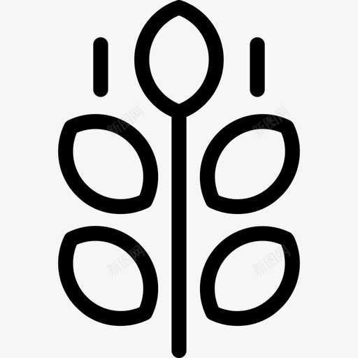 小麦农业图标svg_新图网 https://ixintu.com 农业 小麦