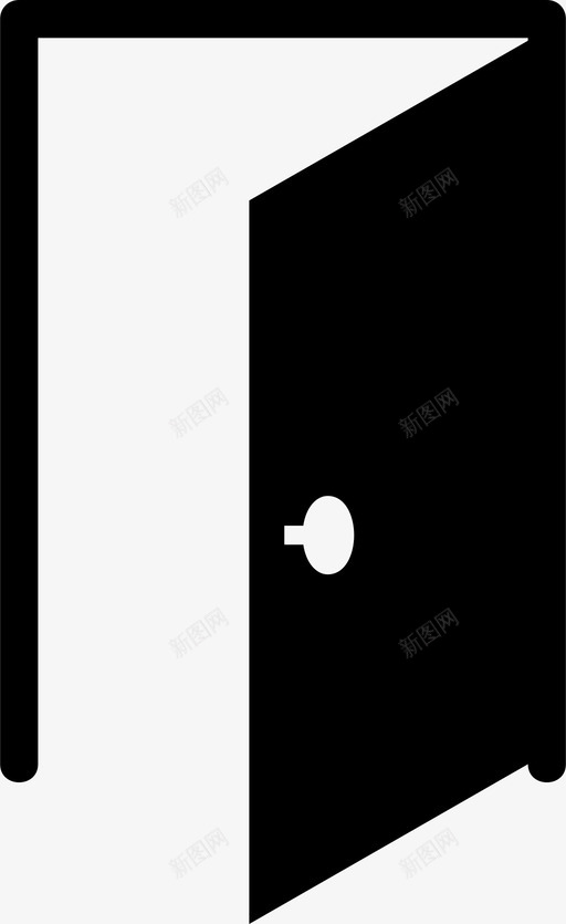 门门口出口图标svg_新图网 https://ixintu.com 出口 打开 打开门 门 门口