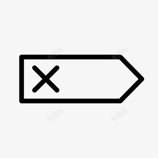 标签箭头标记图标svg_新图网 https://ixintu.com 价格标签 指针 标签 标记 点 箭头