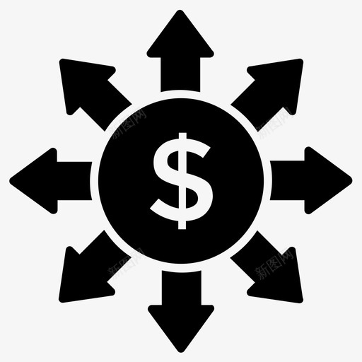 资金管理预算预测财务管理图标svg_新图网 https://ixintu.com 企业管理实心图标 节约资金 财务管理 财务规划 资金管理 预算预测