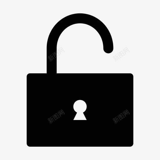 解锁打开挂锁图标svg_新图网 https://ixintu.com 十一月图标实心 密码 打开 挂锁 解锁