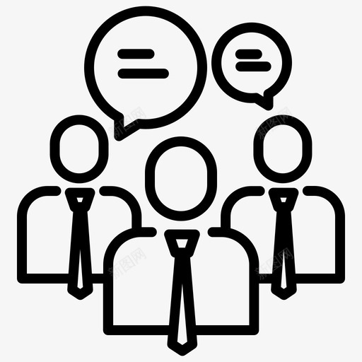 商谈小组简介图标svg_新图网 https://ixintu.com 商谈 小组 简介 管理