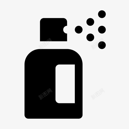 喷雾瓶子罐子图标svg_新图网 https://ixintu.com 化妆品 古龙水 喷雾 瓶子 罐子 飞龙图标美容符号 香水
