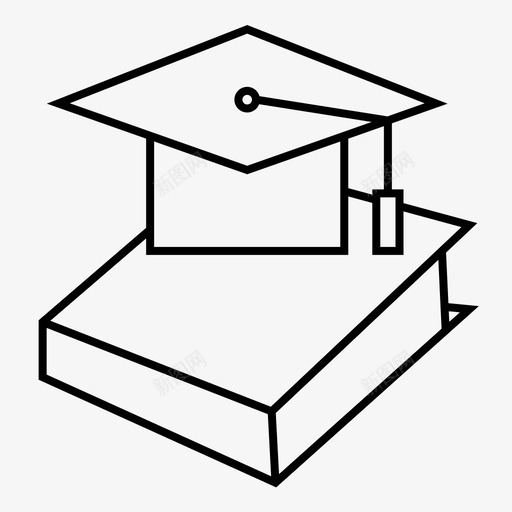 书毕业帽摩托巴德图标svg_新图网 https://ixintu.com 书 学校 摩托巴德 毕业帽