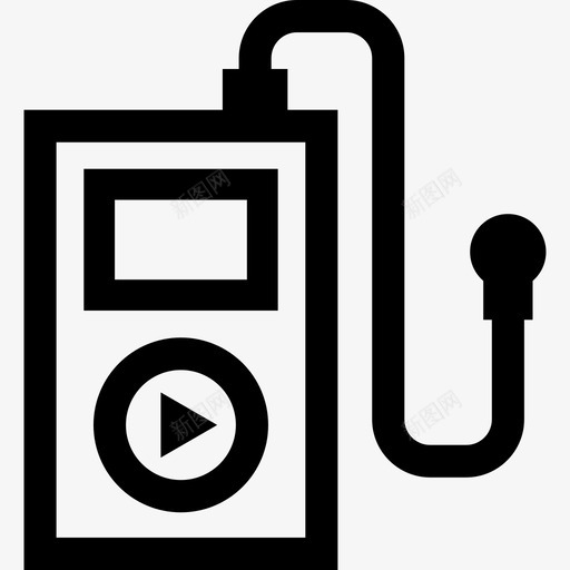 mp3播放器ipod音乐图标svg_新图网 https://ixintu.com ipod mp3播放器 健身大纲 音乐