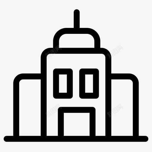 建筑城镇城市图标svg_新图网 https://ixintu.com 城市 城镇 建筑