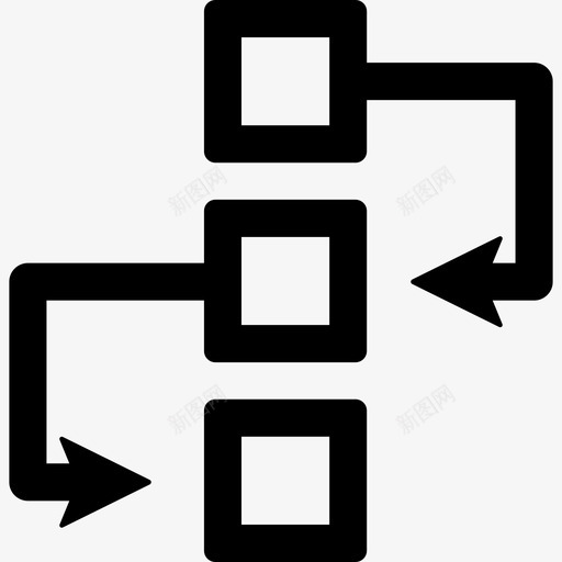工作流程正方形图标svg_新图网 https://ixintu.com 工作流程 正方形