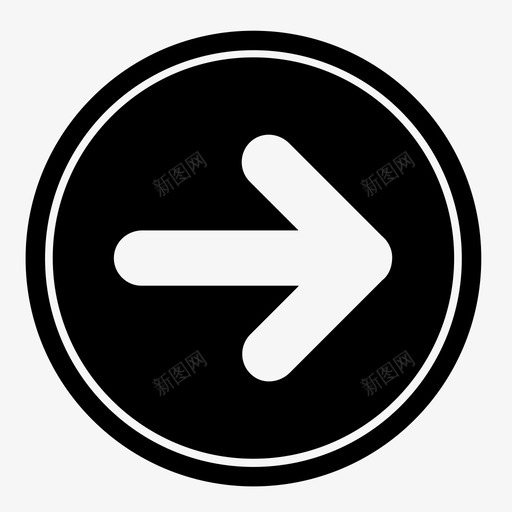 右箭头白色箭头图标svg_新图网 https://ixintu.com 右箭头 白色 箭头