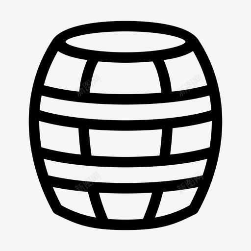 木桶酒桶图标svg_新图网 https://ixintu.com 20062018 木桶 酒桶