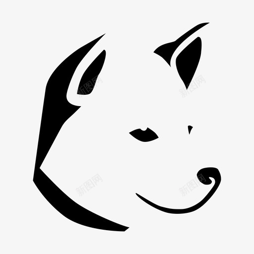 狗动物朋友图标svg_新图网 https://ixintu.com 五 动物 朋友 狗 石八在
