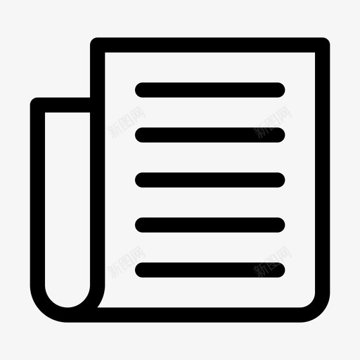 报纸文章期刊图标svg_新图网 https://ixintu.com 十一月图标线 报纸 文章 期刊 杂志