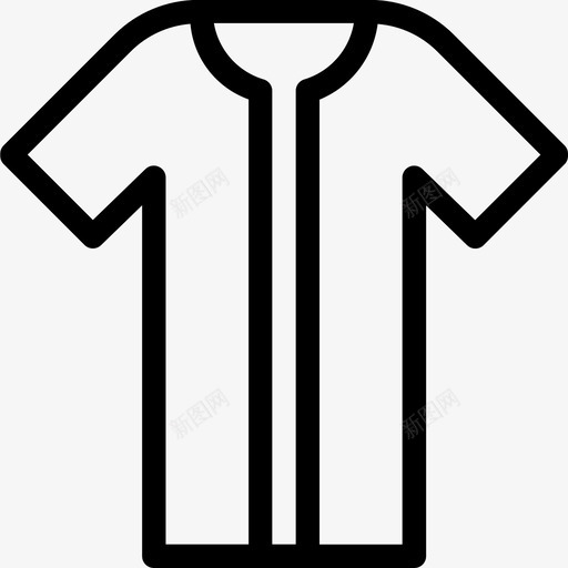 衬衫衣服短袖图标svg_新图网 https://ixintu.com 短袖 衣服 衬衫
