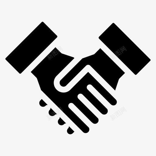 握手交易合伙人图标svg_新图网 https://ixintu.com 交易 合伙人 握手 财产稳固