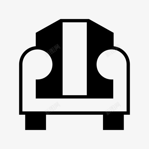沙发椅子休息室图标svg_新图网 https://ixintu.com 休息室 半沙发 座椅 椅子 沙发