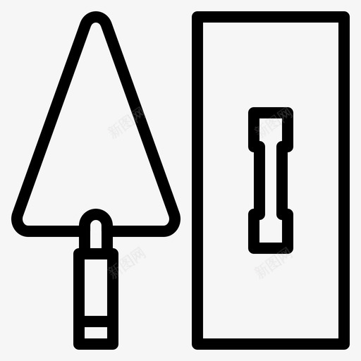 工具建筑设备图标svg_新图网 https://ixintu.com 工具 建筑 毛巾 泥瓦匠 设备