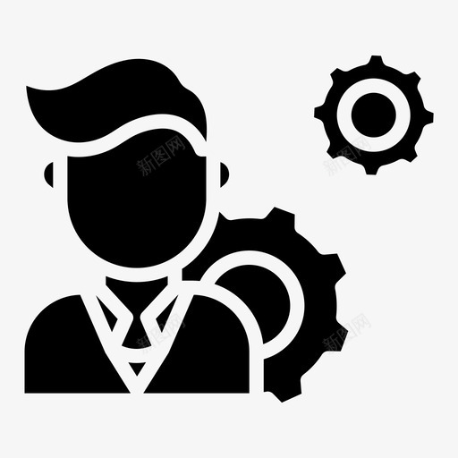 产品管理业务男性图标svg_新图网 https://ixintu.com 业务 产品管理 档案 用户 男性 计划 设置