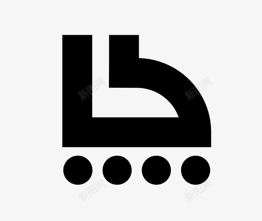 溜冰鞋体育锻炼图标svg_新图网 https://ixintu.com 体育锻炼 溜冰鞋