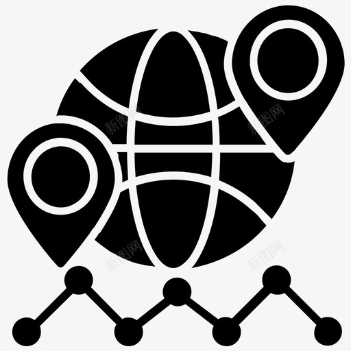 全球趋势互联网趋势在线趋势图标svg_新图网 https://ixintu.com 互联网趋势 全球趋势 在线趋势 搜索引擎优化字形图标