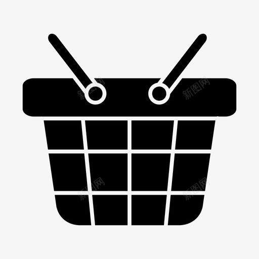 篮子买装图标svg_新图网 https://ixintu.com 买 篮子 装