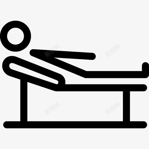 医院病房医疗服务直线图标svg_新图网 https://ixintu.com 医疗服务 医院病房 直线