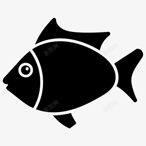 麻辣鱼麻黄鱼海豚图标svg_新图网 https://ixintu.com 海豚 海鲜 鱼字形图标 麻辣鱼 麻黄鱼
