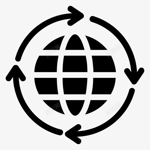 全球全国国际图标svg_新图网 https://ixintu.com 全国 全球 初创企业和新业务字形图标 国际 跨国