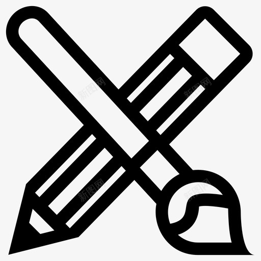 画笔笔画笔笔笔石墨图标svg_新图网 https://ixintu.com 微型 画笔笔 画笔笔笔 石墨