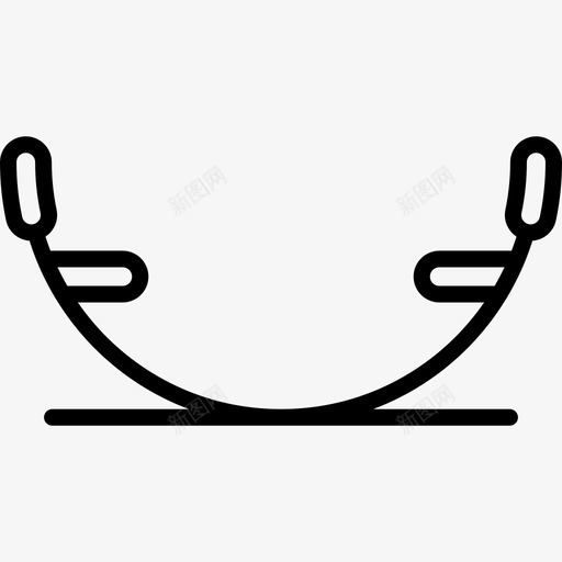摇摆平衡器操场直线图标svg_新图网 https://ixintu.com 摇摆平衡器 操场 直线
