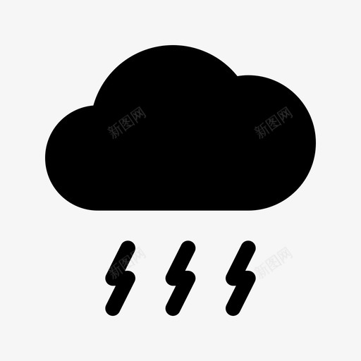 云风暴气候天空图标svg_新图网 https://ixintu.com 20062018 云风暴 天气 天空 气候