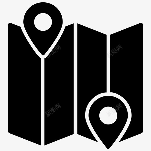 地图和目的地目的地地址查找器gps图标svg_新图网 https://ixintu.com gps 占位符 地图和目的地 物流配送图示符图标 目的地地址查找器