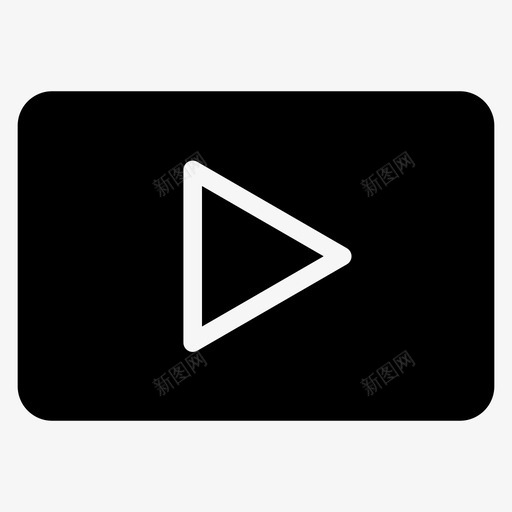播放按钮电影多媒体图标svg_新图网 https://ixintu.com 多媒体 播放按钮 电影 视频