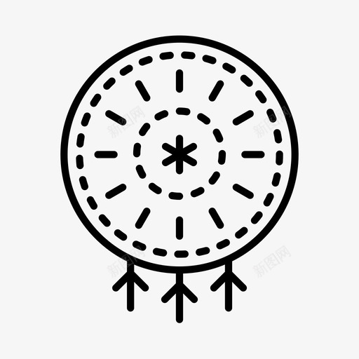 捕梦者文化印第安人图标svg_新图网 https://ixintu.com 印第安人 捕梦者 文化 美洲土著 西部