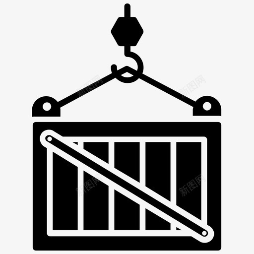 装载物料处理运输货物图标svg_新图网 https://ixintu.com 仓库管理 物料处理 物流配送图示 装载 运输货物