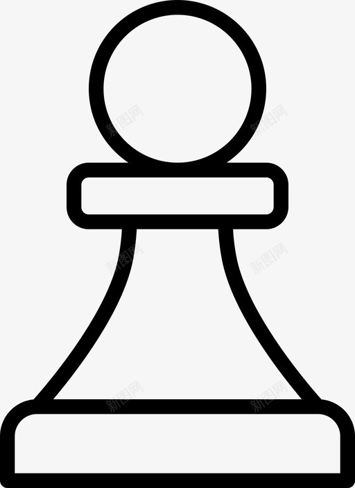 棋子棋盘游戏图标svg_新图网 https://ixintu.com 棋子 棋子薄 棋盘 游戏 白色 策略