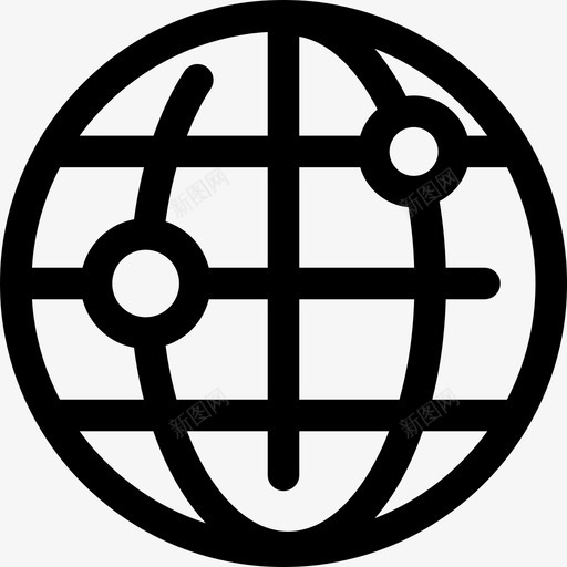 网络地图和标志网络数据分析图标svg_新图网 https://ixintu.com 地图和标志 网络 网络数据分析