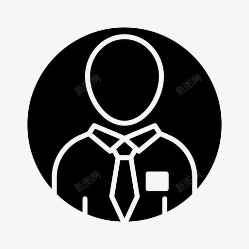商人账户化身图标svg_新图网 https://ixintu.com 人类 企业家 化身 商人 账户