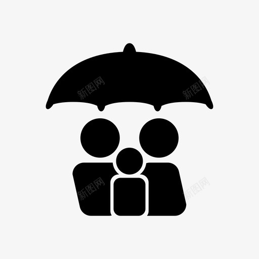家庭人寿保险护理保护图标svg_新图网 https://ixintu.com 保护 家庭人寿保险 护理 风险保险集1第3部分