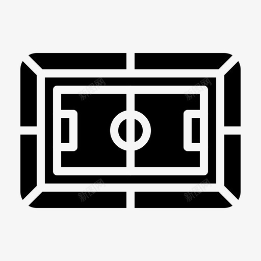 体育场竞技场足球图标svg_新图网 https://ixintu.com 体育场 球场 竞技场 足球 足球雕文