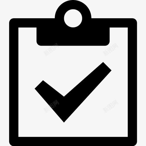 剪贴板完成任务图标svg_新图网 https://ixintu.com 任务 剪贴板 完成 待办事项