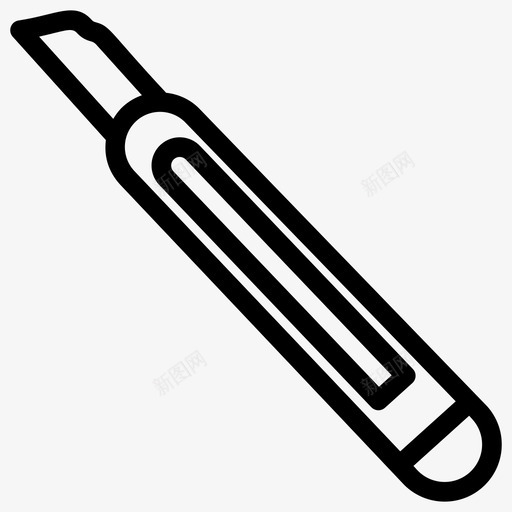 实用刀刀具刀办公刀图标svg_新图网 https://ixintu.com 刀具刀 创业和新业务线图标 办公刀 实用刀 弹簧刀 文具刀