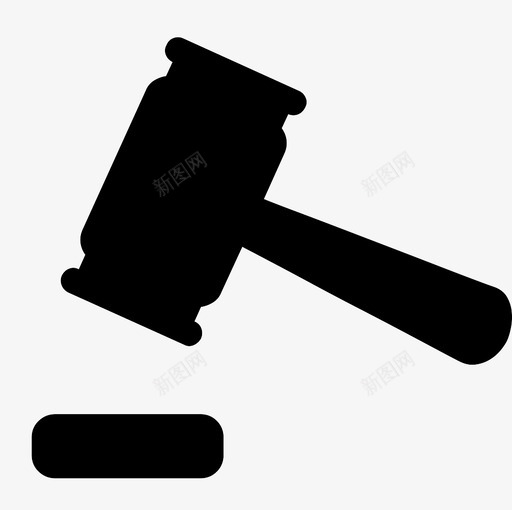 拍卖拍卖锤出价图标svg_新图网 https://ixintu.com 出价 拍卖 拍卖锤 木槌 法官