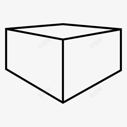 长方体三维灯光图标svg_新图网 https://ixintu.com 三维 对象 灯光 长方体 阴影